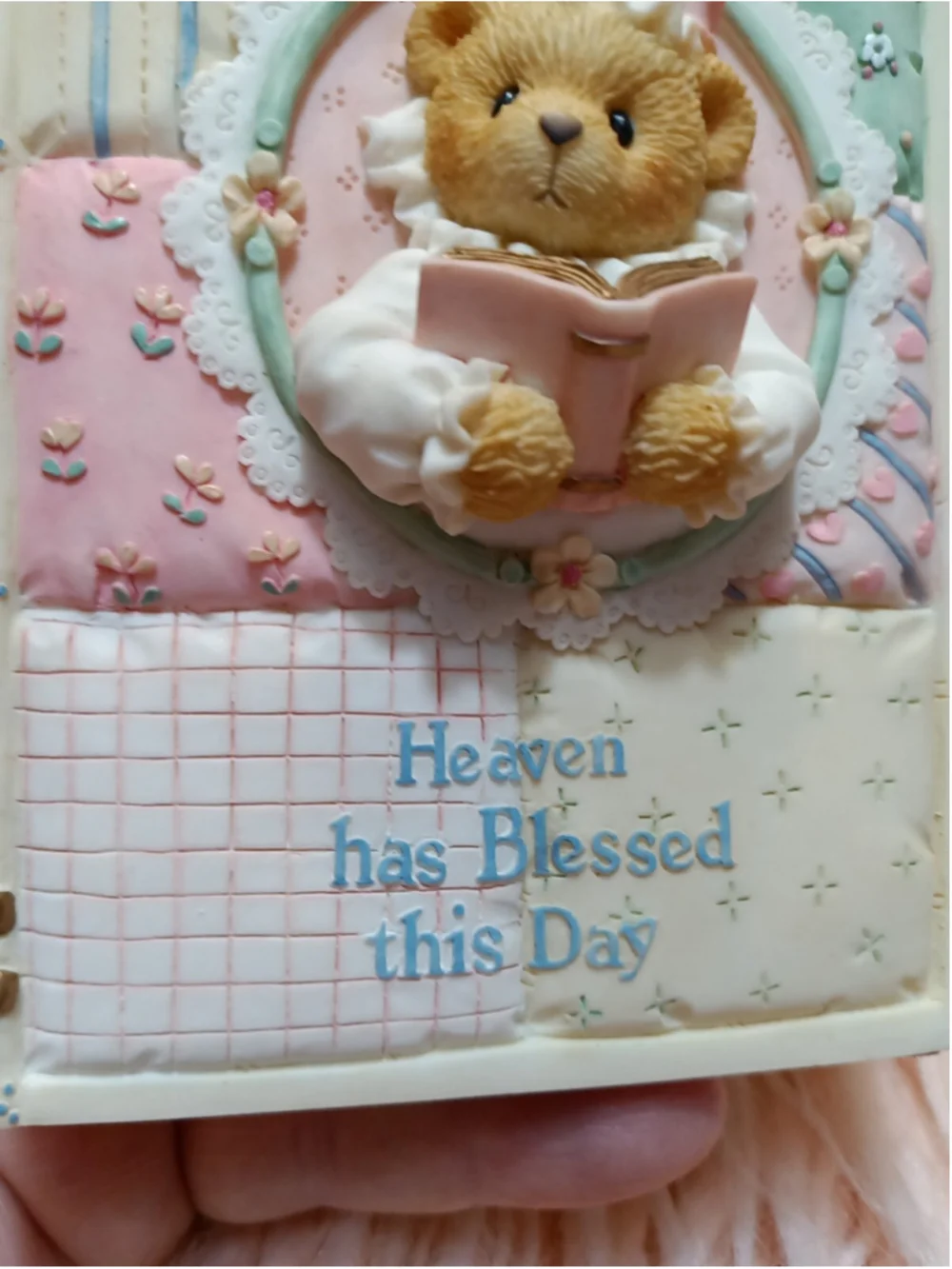 Cherished Teddies Heaven Has Blessed this Day Bible And Holder New Test Psalms